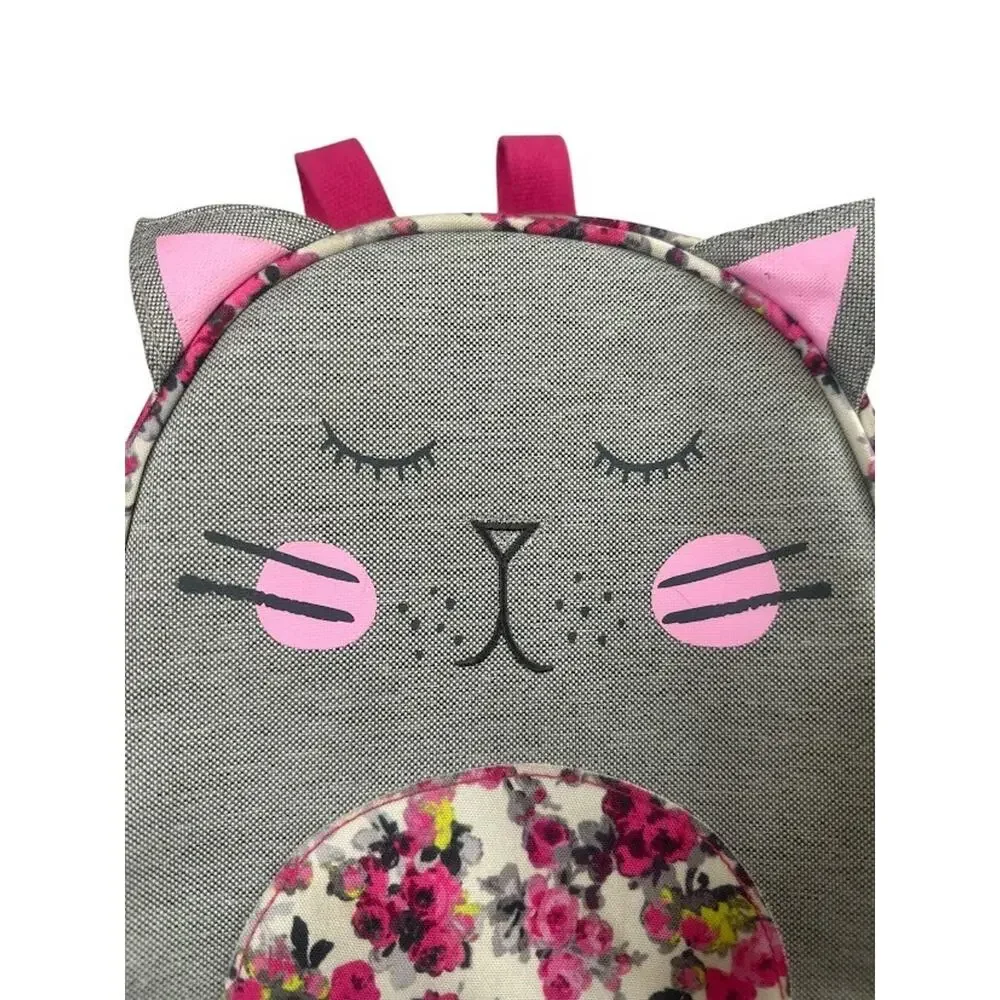 Joules Cat Lunch Box Backpack Bag‎ Zipper Small Floral Kids Girl School Travel